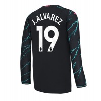 Manchester City Julian Alvarez #19 Tretí futbalový dres 2023-24 Dlhy Rukáv